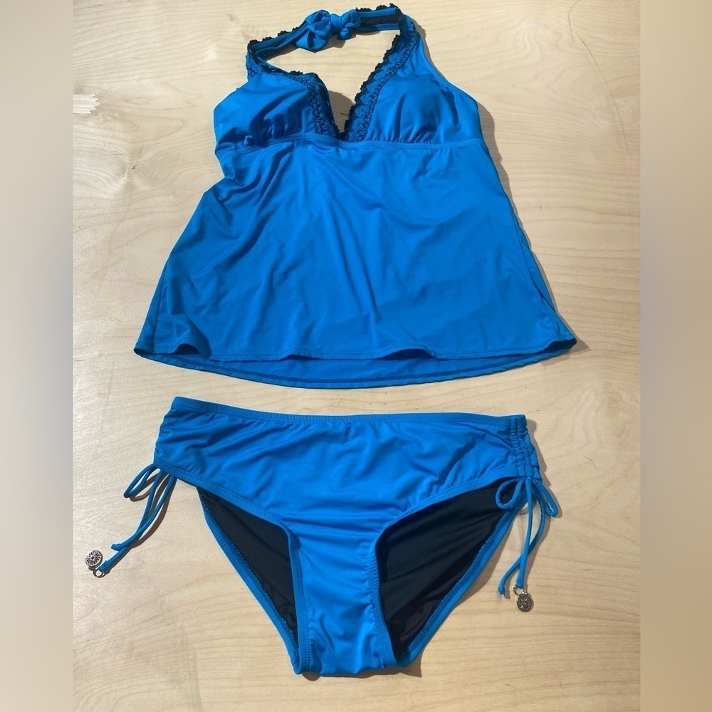 New Directions Two Piece Swim Suit size Large (JI)